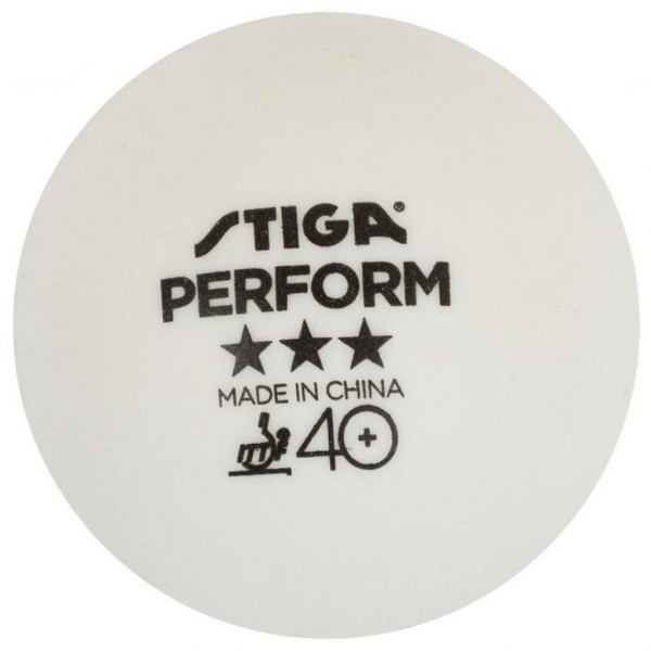 Míčky STIGA Perform 40+ *** (72 ks) bílá