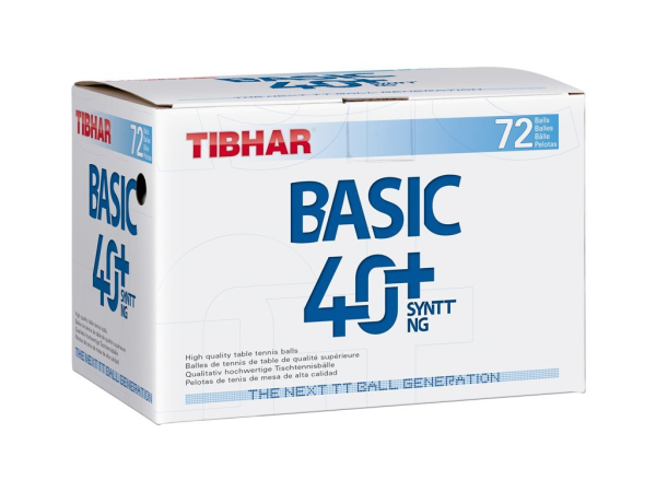 Míčky TIBHAR Syntt Basic 40+ 72 ks